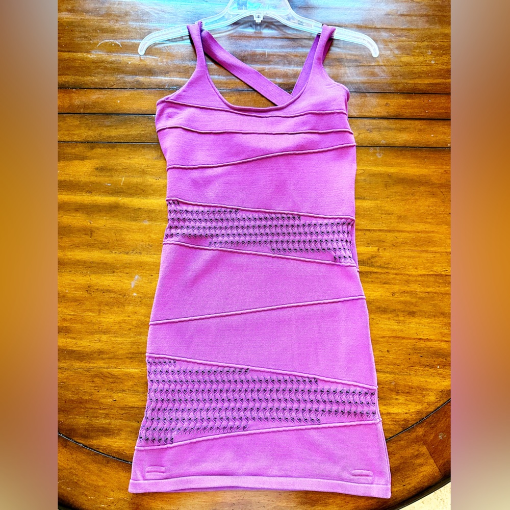 Sexy purple bandage dress